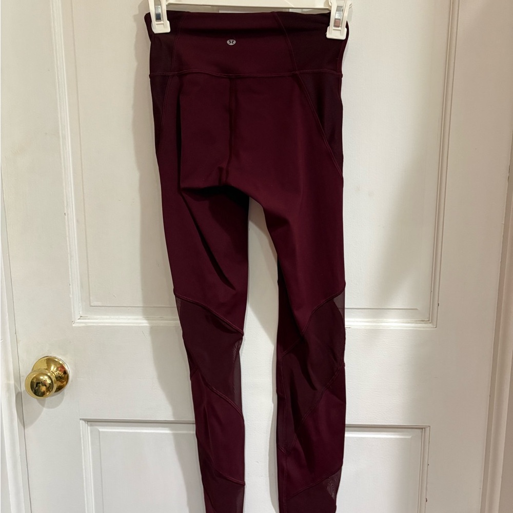 lululemon athletica Burgundy Leggings